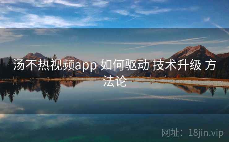 汤不热视频app 如何驱动 技术升级 方法论  第1张