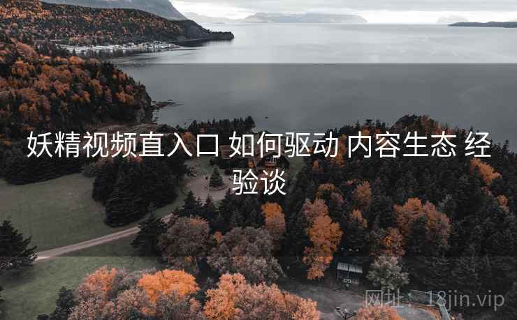 妖精视频直入口 如何驱动 内容生态 经验谈  第2张