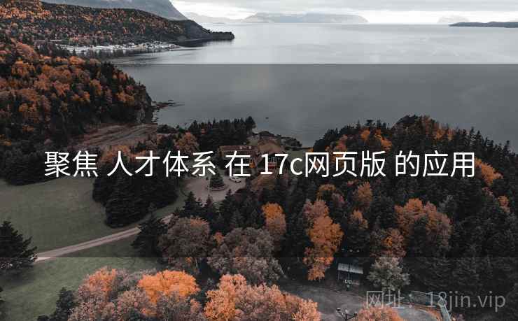 聚焦 人才体系 在 17c网页版 的应用  第1张