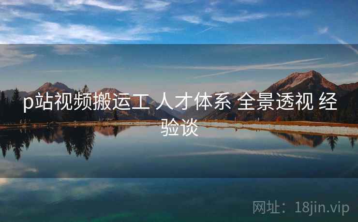 p站视频搬运工 人才体系 全景透视 经验谈  第1张