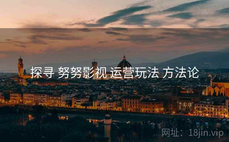 探寻 努努影视 运营玩法 方法论  第1张