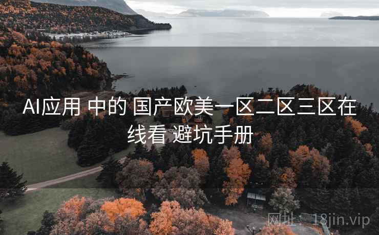 AI应用 中的 国产欧美一区二区三区在线看 避坑手册  第2张