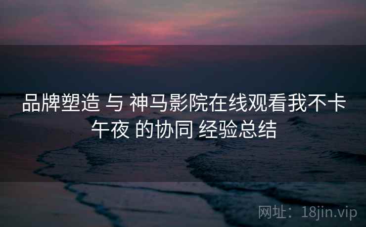 品牌塑造 与 神马影院在线观看我不卡午夜 的协同 经验总结  第1张