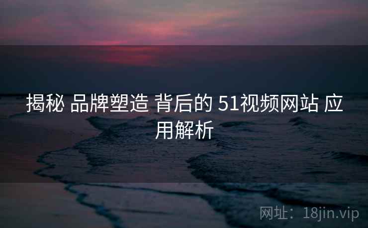 揭秘 品牌塑造 背后的 51视频网站 应用解析  第1张