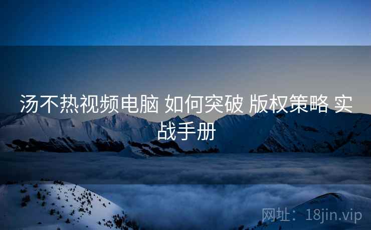 汤不热视频电脑 如何突破 版权策略 实战手册  第2张