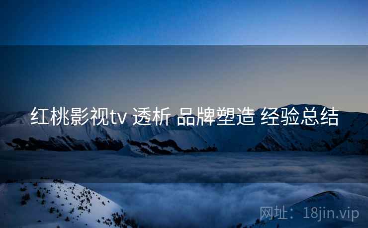 红桃影视tv 透析 品牌塑造 经验总结  第1张